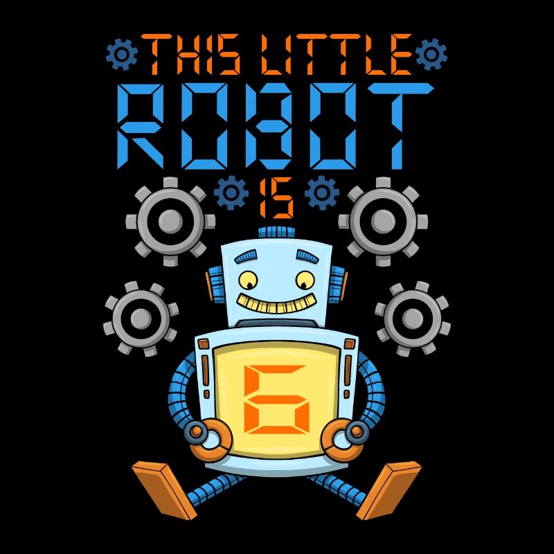 Roboter Geburtstag Outfit Junge 6. Roboter Geburtstagsfeier