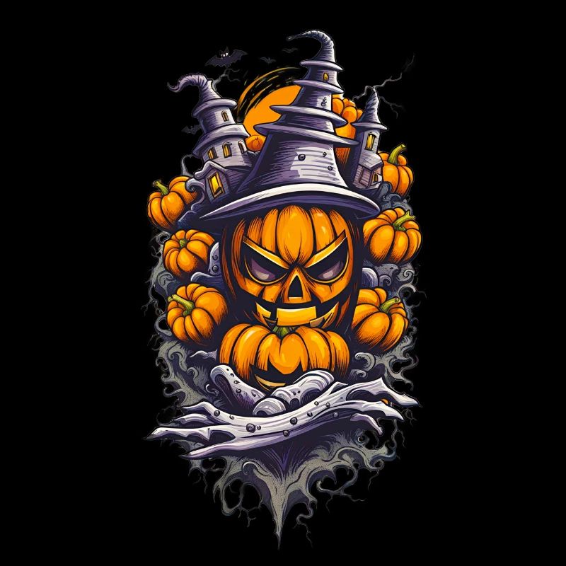 Halloween Villa Kürbiskopf