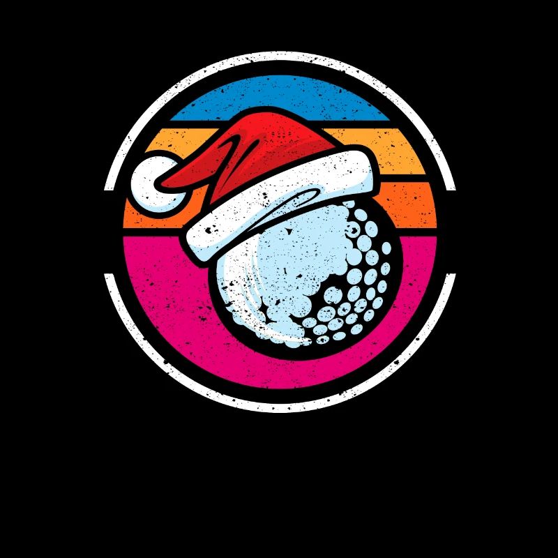 Boule de golf de Noël Chapeau de Noël Golf de Noël