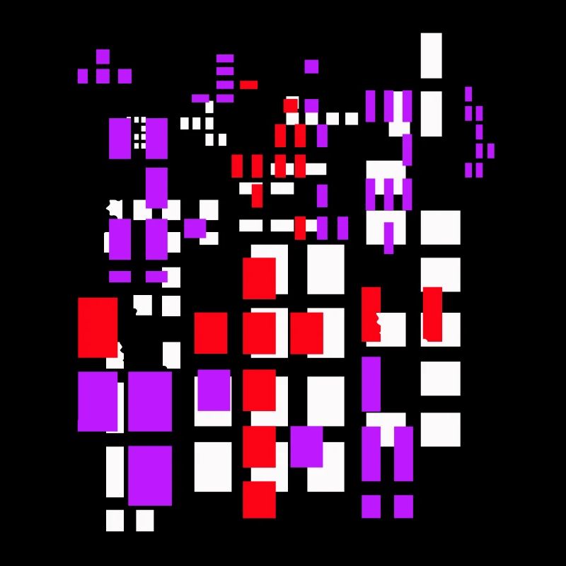 Pixel a Pixelworld Abstrakt City Kypto Style