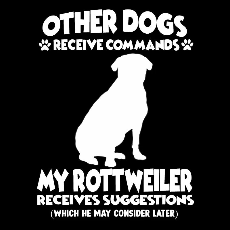Lustiger Rottweiler Hundetraining Hundehalter
