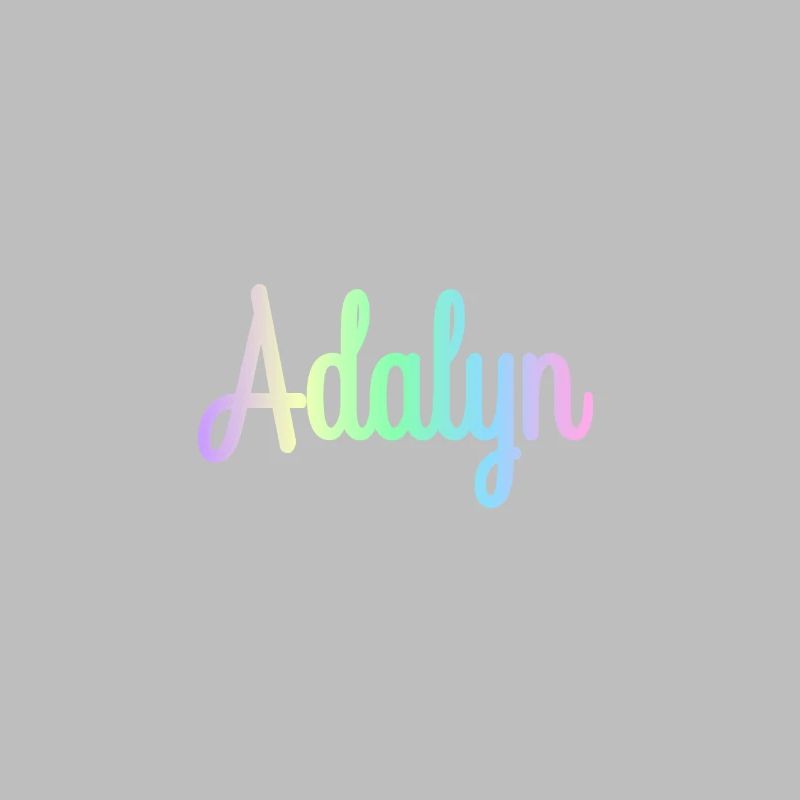 ADALYN Rainbow Minimalist Cursive