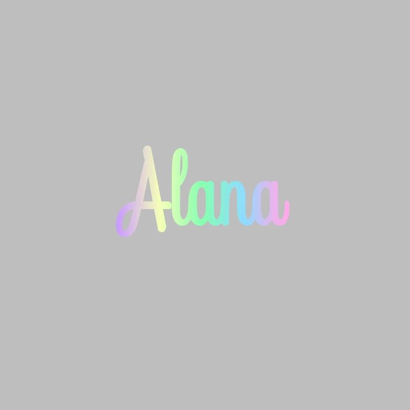ALANA Rainbow Minimalist Cursive