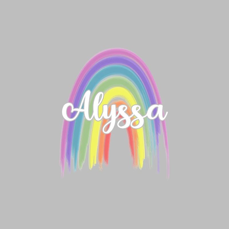 ALYSSA Rainbow Cursive