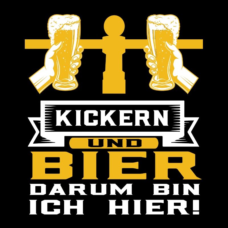 Tischkicker Kickern und Bier