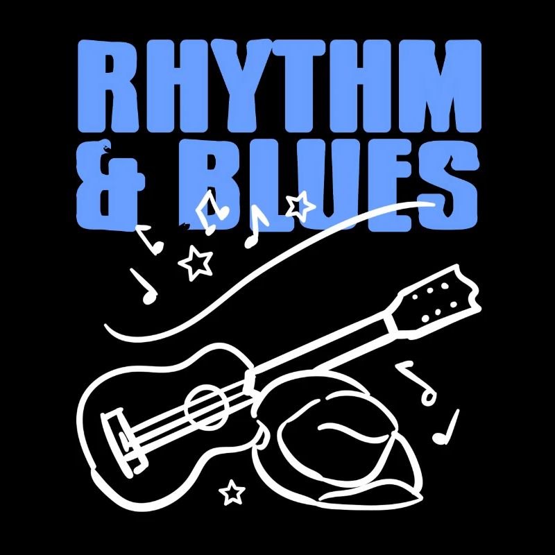 Rhythm & Blues Retro Cool Design For Blues Lover