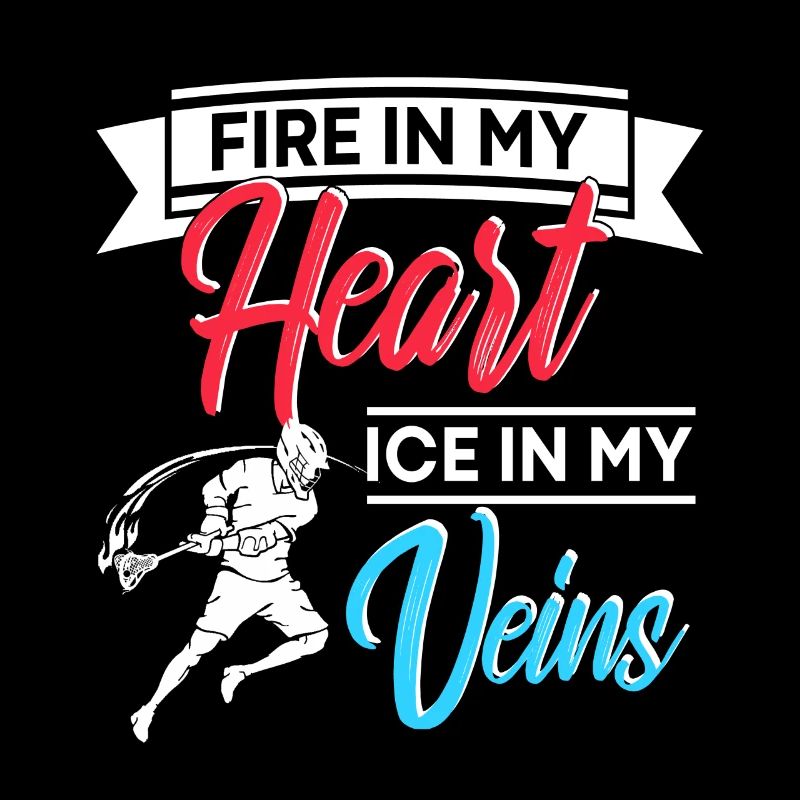 Feu dans mon cœur Glace dans mes veines Cool Crosse