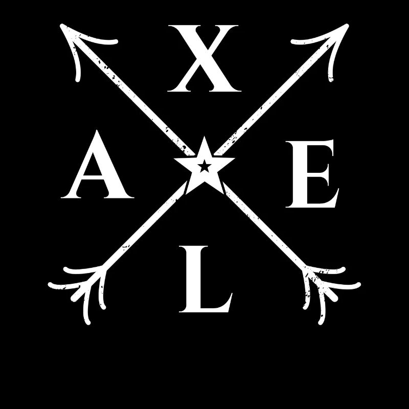 Axel X- Form Motiv Axel Geschenk