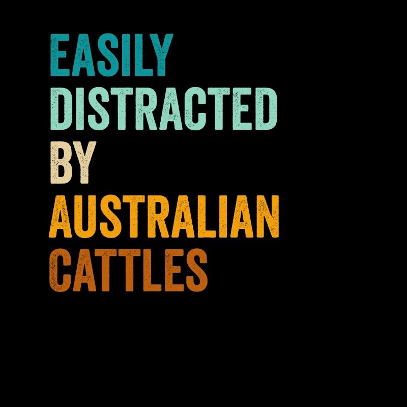 Facilement distrait par les bovins australiens