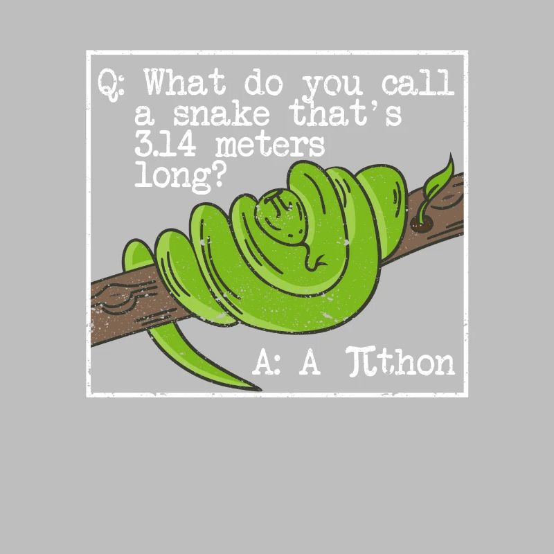python serpent pithon pi tag icône maths drôles