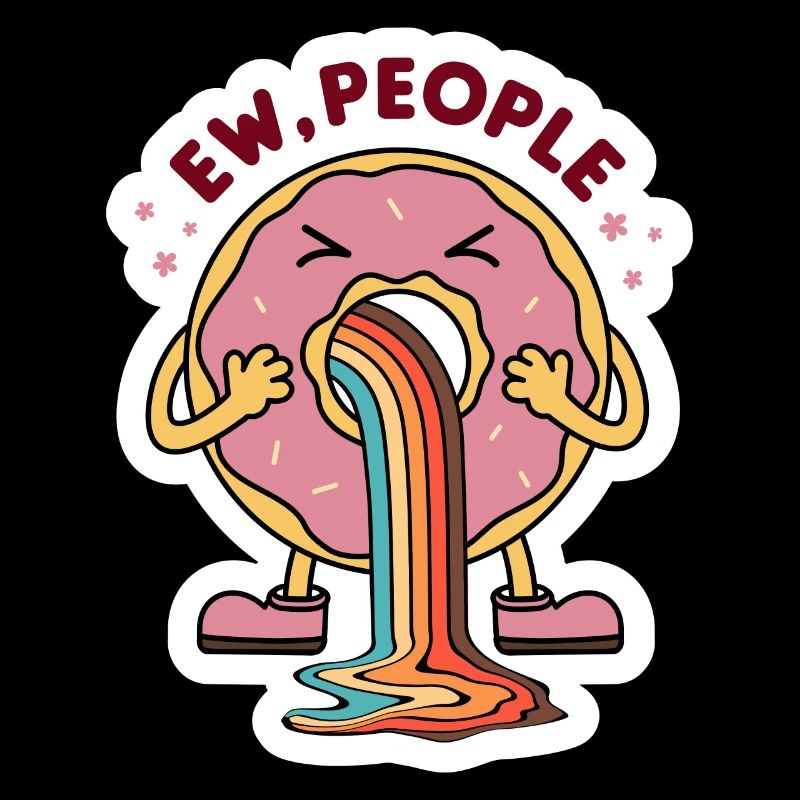 Ew People Sarcastic Donut Design