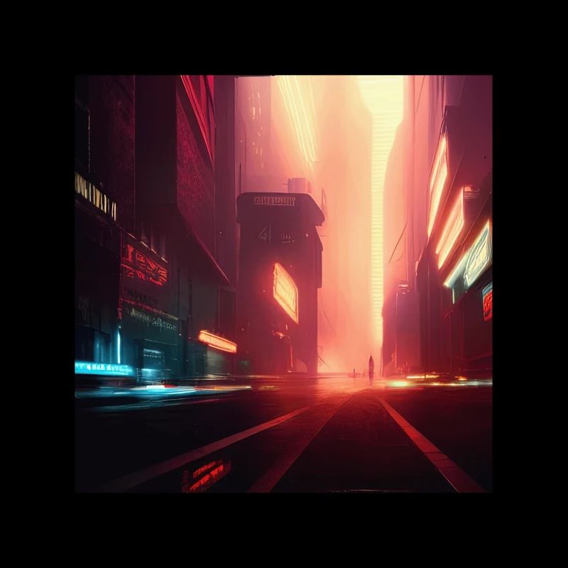 Retrowave Synthwave 80s Future city Design