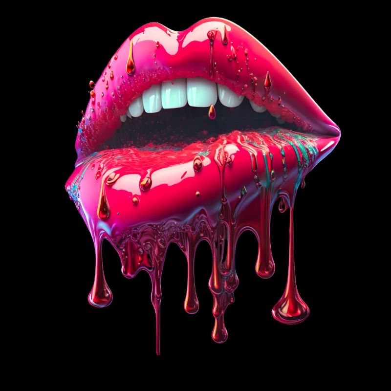 dripping lips