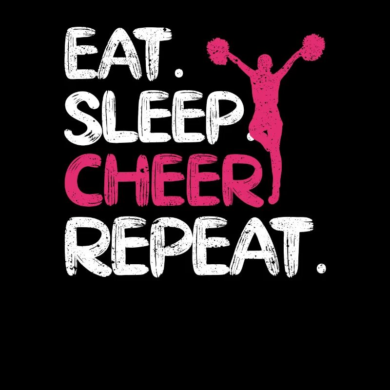 Eat Sleep Cheer Repeat Cheerleading TShirt