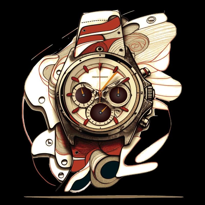 Ein retro Chronographen ist ein Stück Geschichte