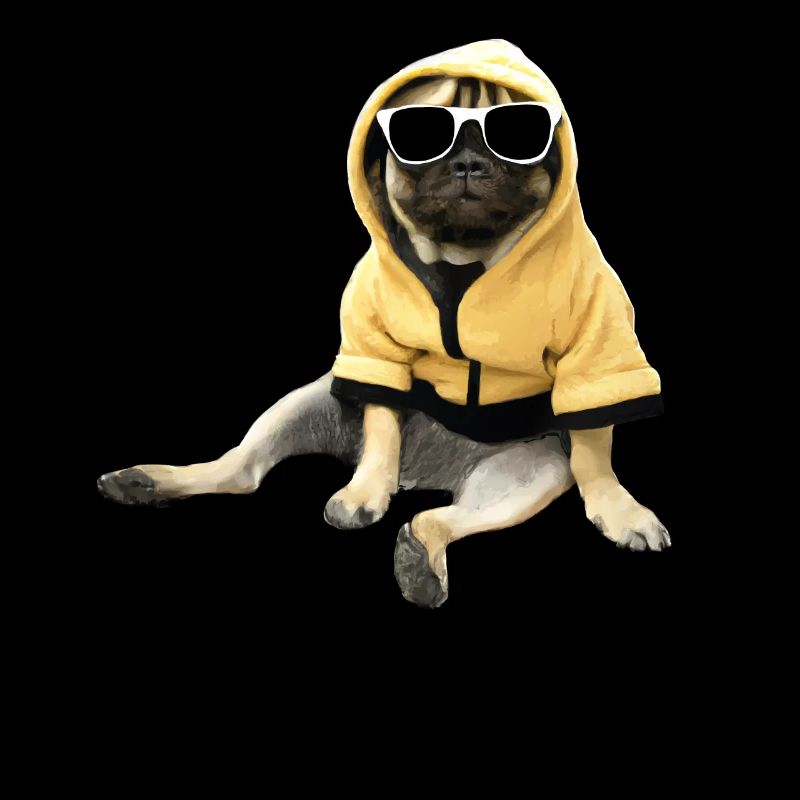 Mops Pug Zeit zum chillen