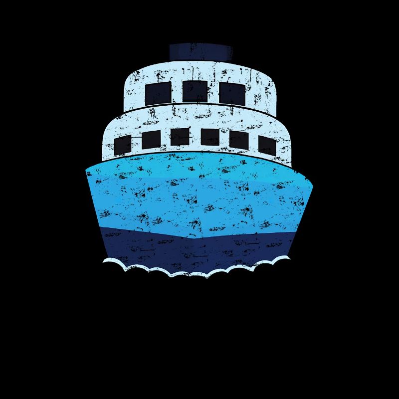 Design de bateau de croisière Bleu Minimaliste