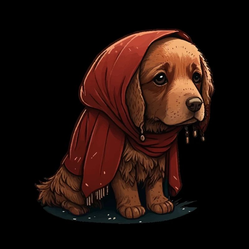 Niedlicher trauriger Hund