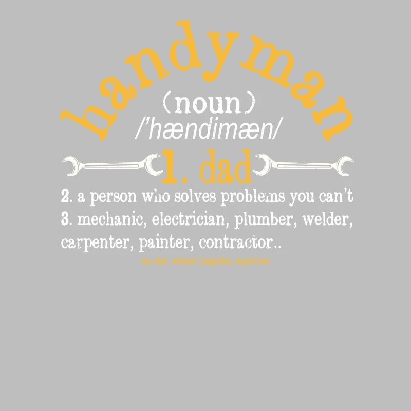 Handyman Definition Description Funny Dad