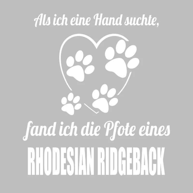 Hand & Pfote - Spruch - Rhodesian Ridgeback