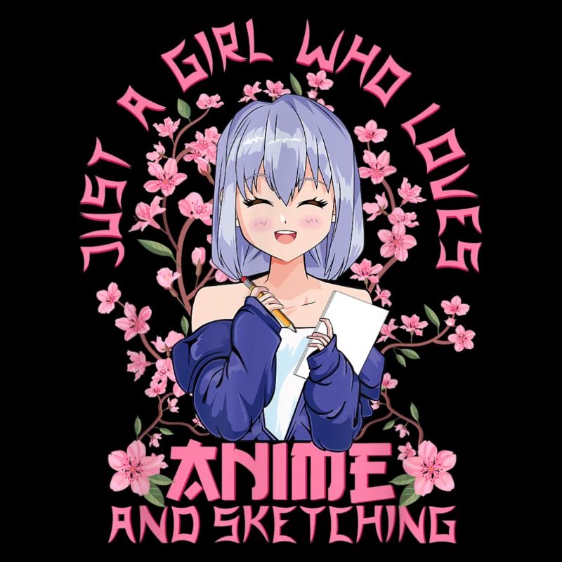 Anime Und Sketching Girl - Kitschy Sakura Cherry