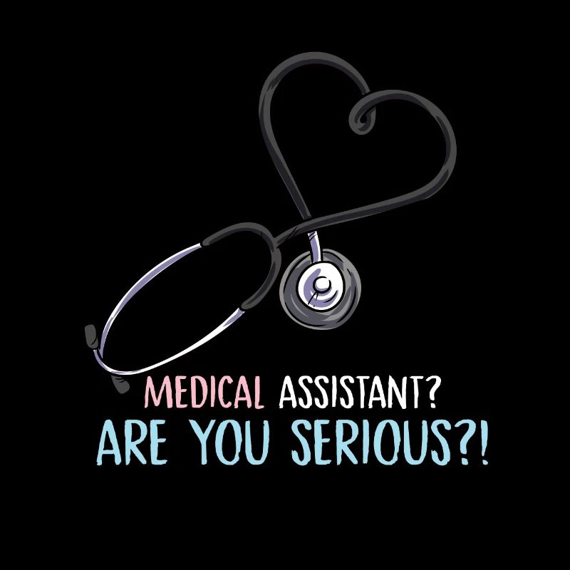 medizinischer Assistent sind Sie ernsthaft Design