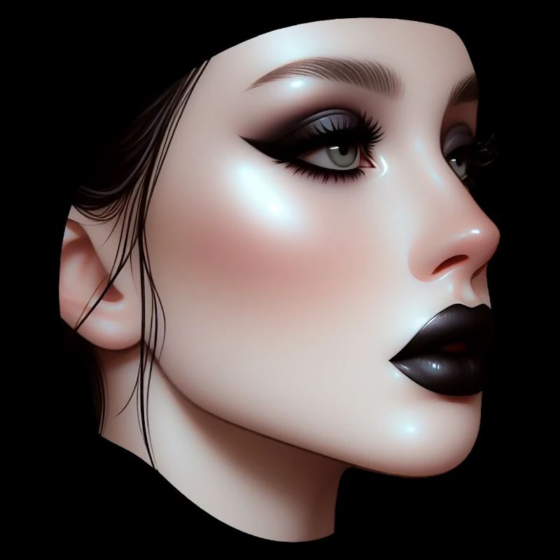 Gesicht - Schwarze Lippe