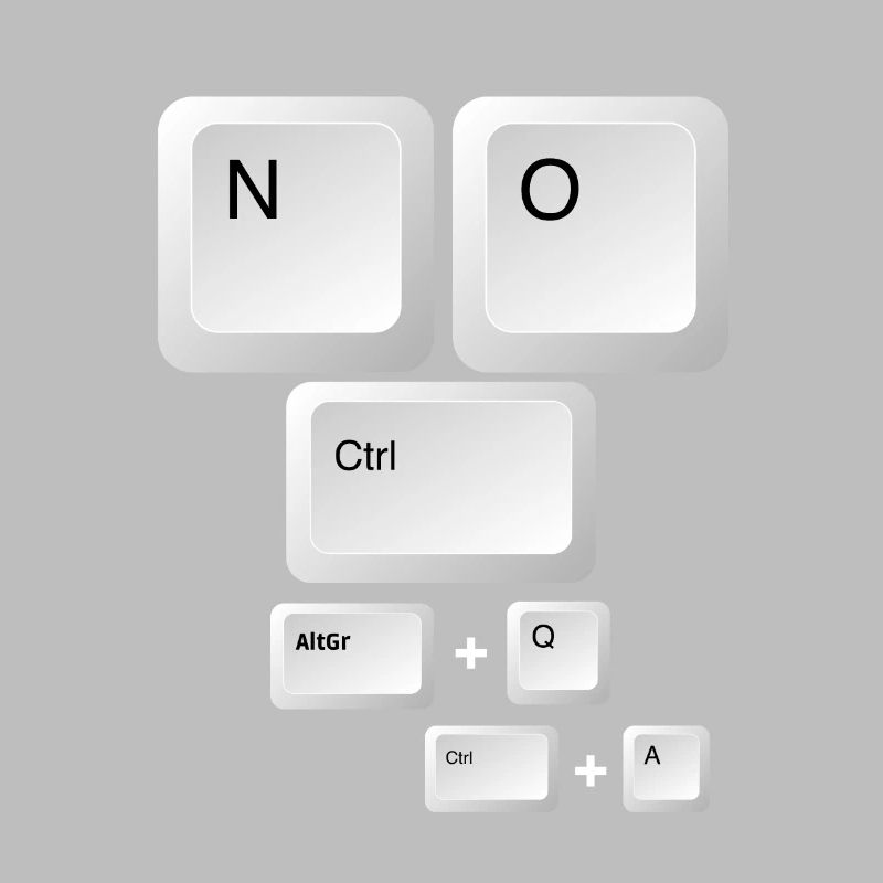 Pas de Ctrl @ toute la blague du clavier
