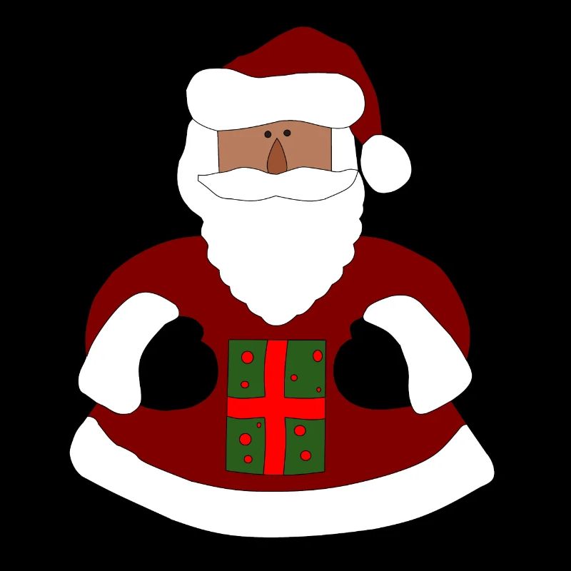 Santa Claus with gift