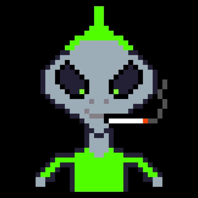 Pixel Alien « Fumer Iro »