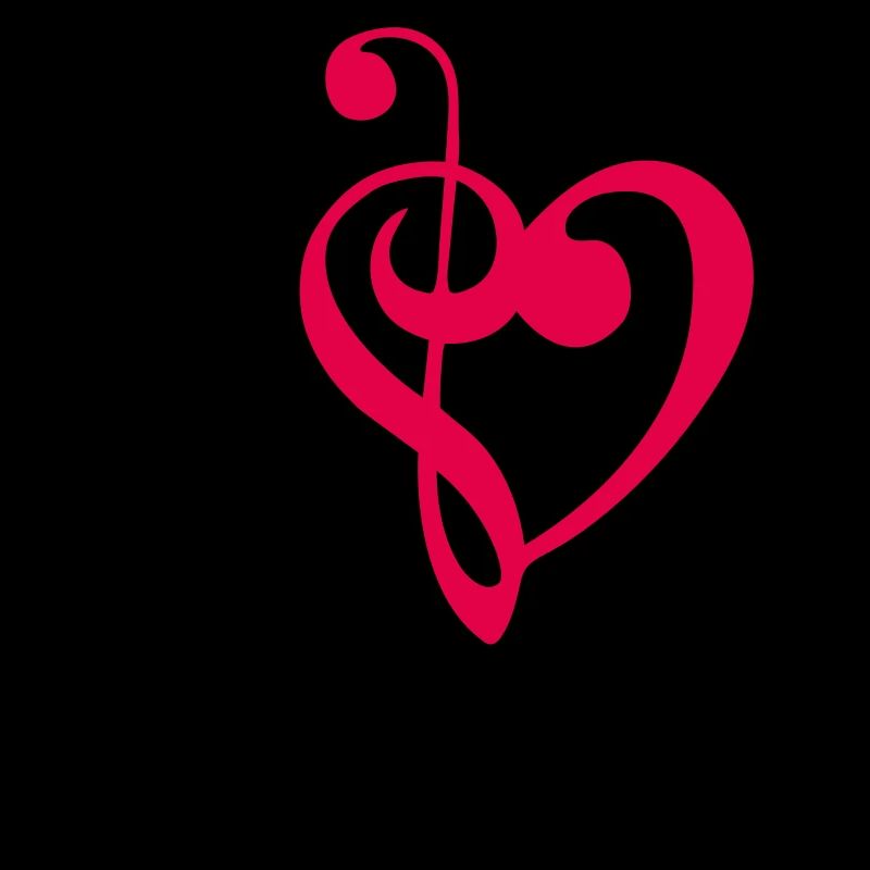 J’aime la musique techno Note de musique Amour Coeur Note de basse