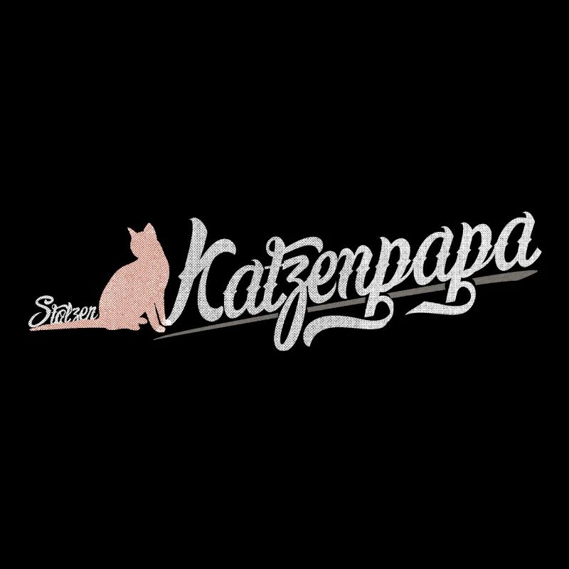 Stolz Katzenpapa Männershirt Geschenkidee