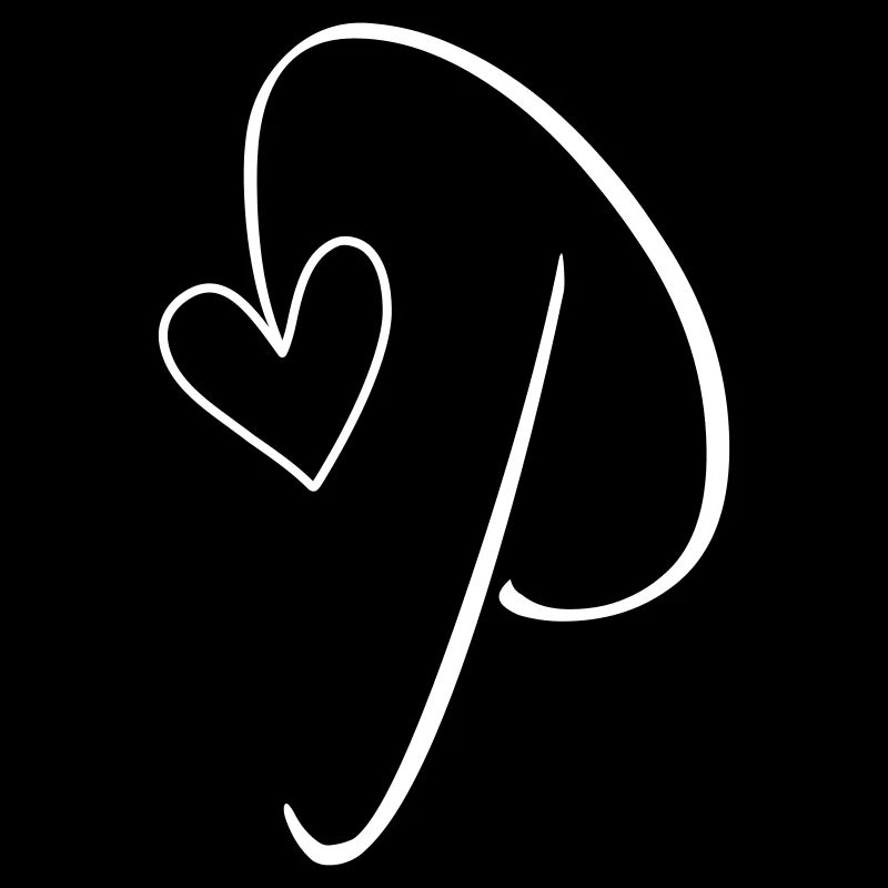 Lettre P Lettre-P Calligraphie