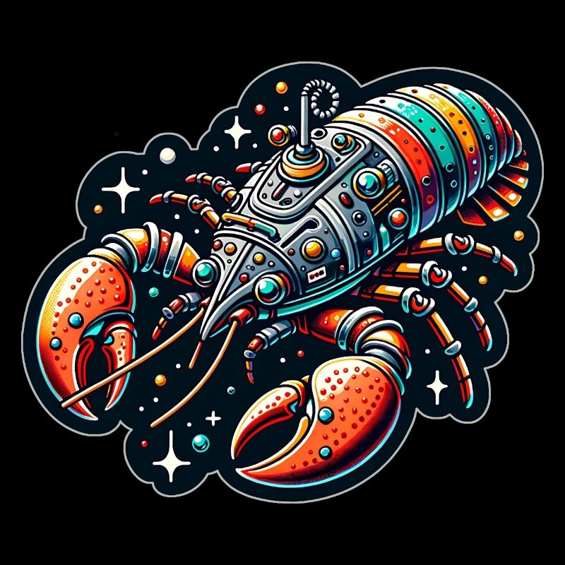 Fancy spaceship in lobster shape
