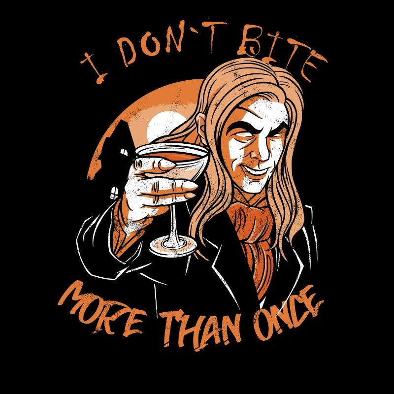 I Dont Bite More Than Once Vampire Pun