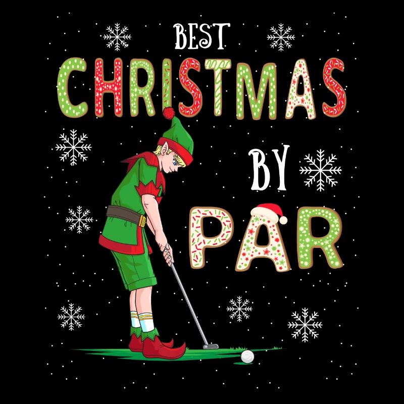 Golf Elf Weihnachten Golfer