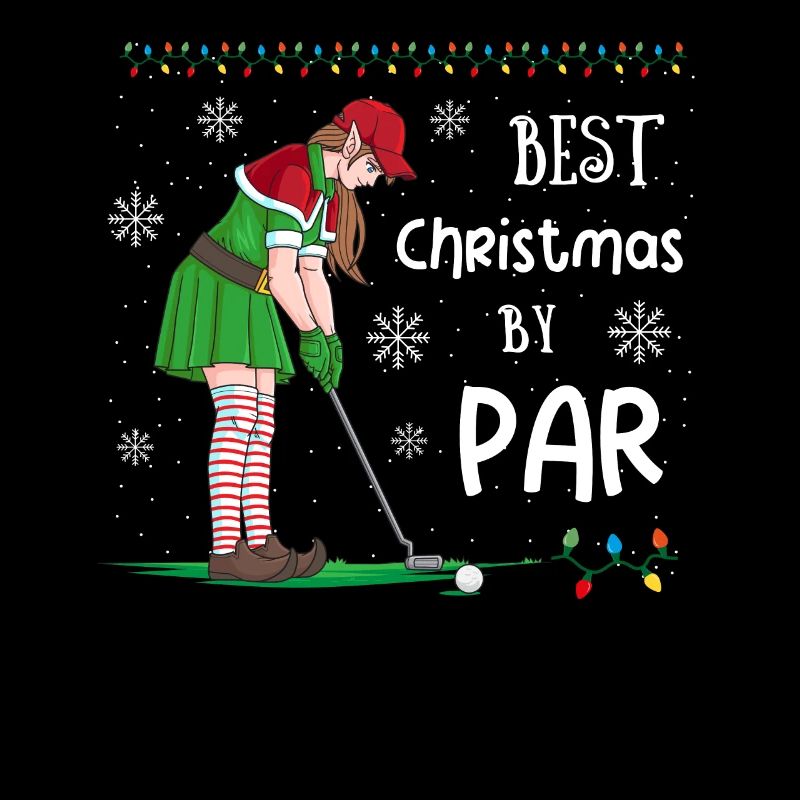 Golf Elf Weihnachten Golfer