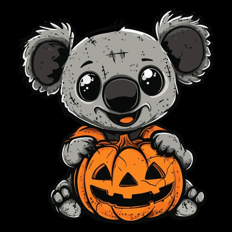 Koala Halloween Comic Funny