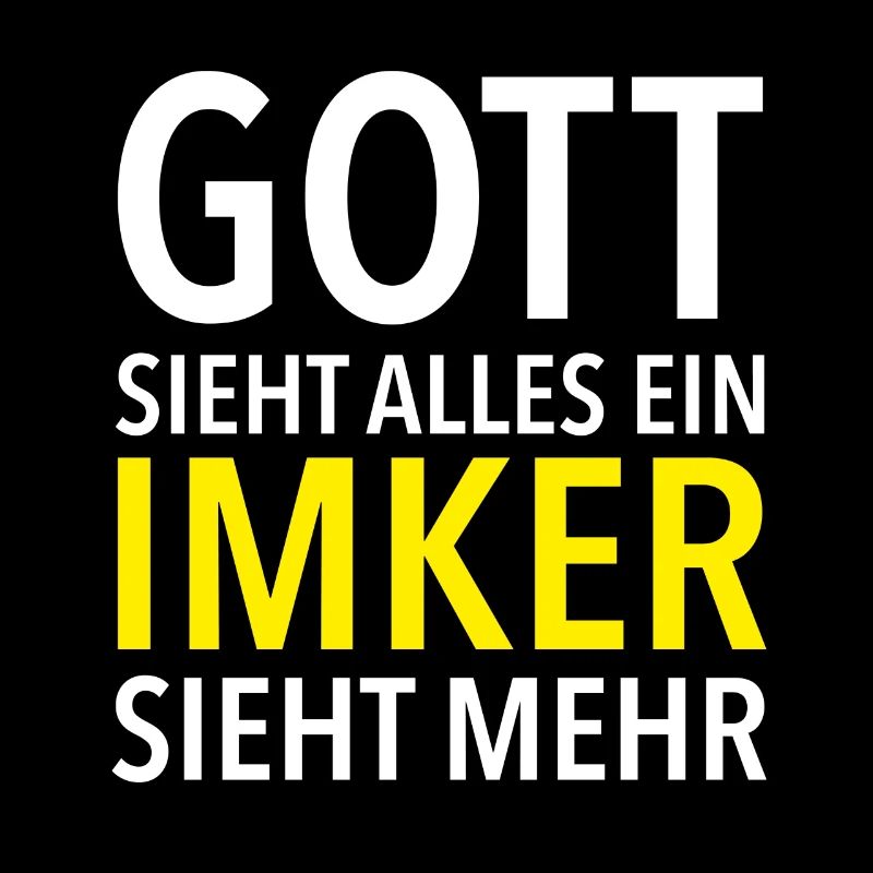 ´T-Shirt Geschenk - Imker Gott sieht alles
