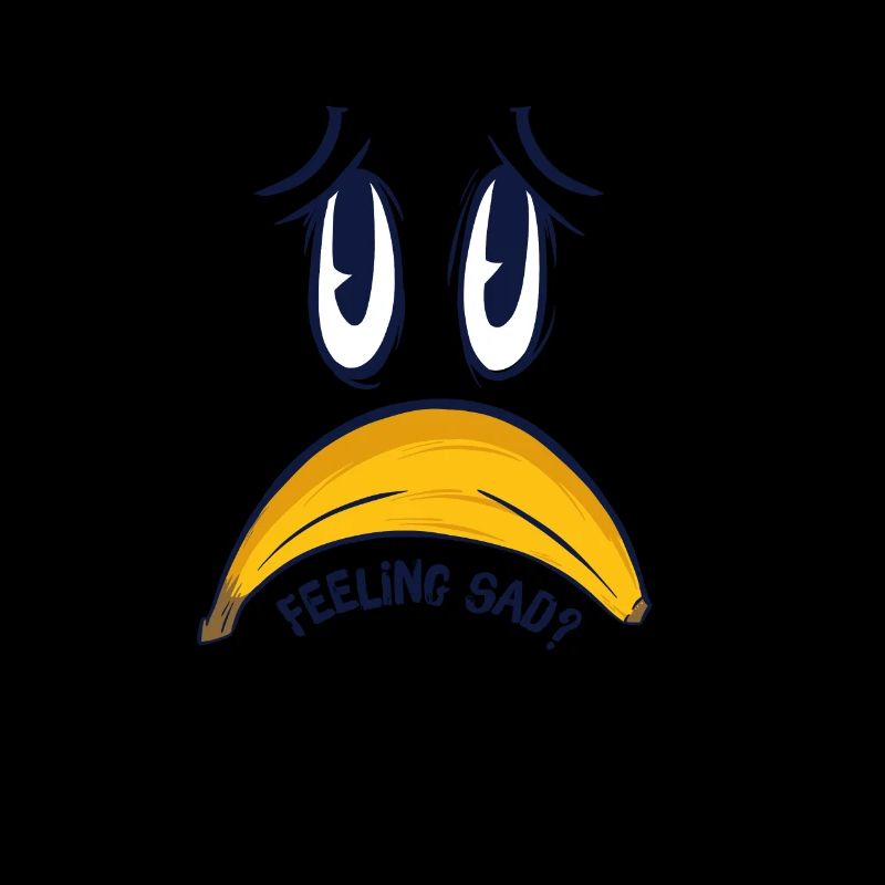 Banana Gift feeling sad face shirt