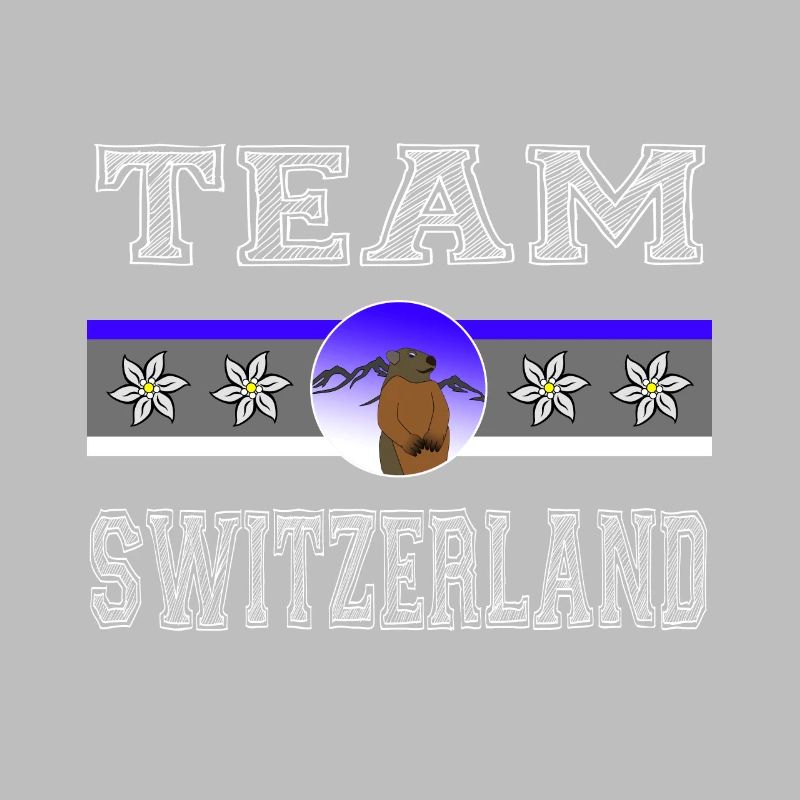 Schweiz Schweizer Murmeltier Edelweiss Geschenk