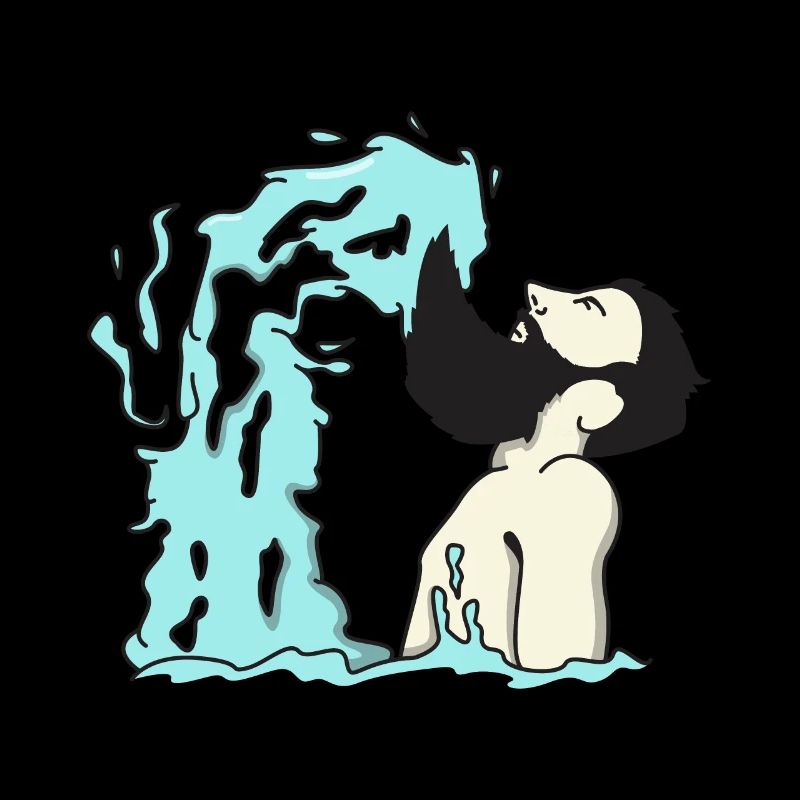 Beard wave - funny men with beard gift