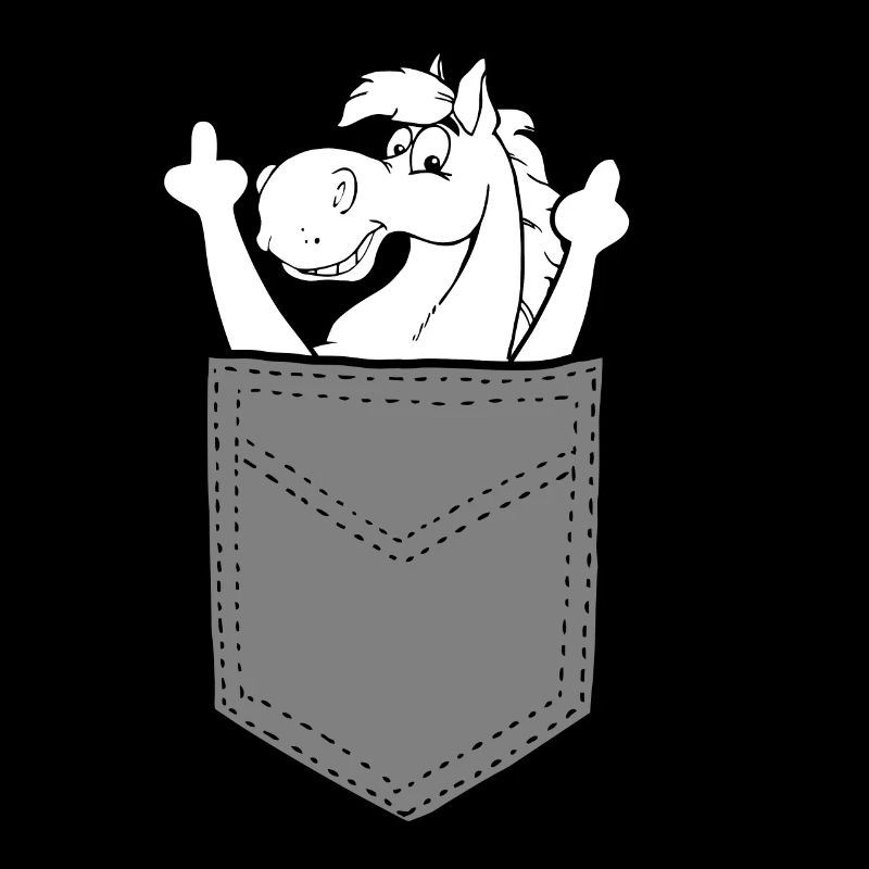 Cadeau de doigt de poche de cheval