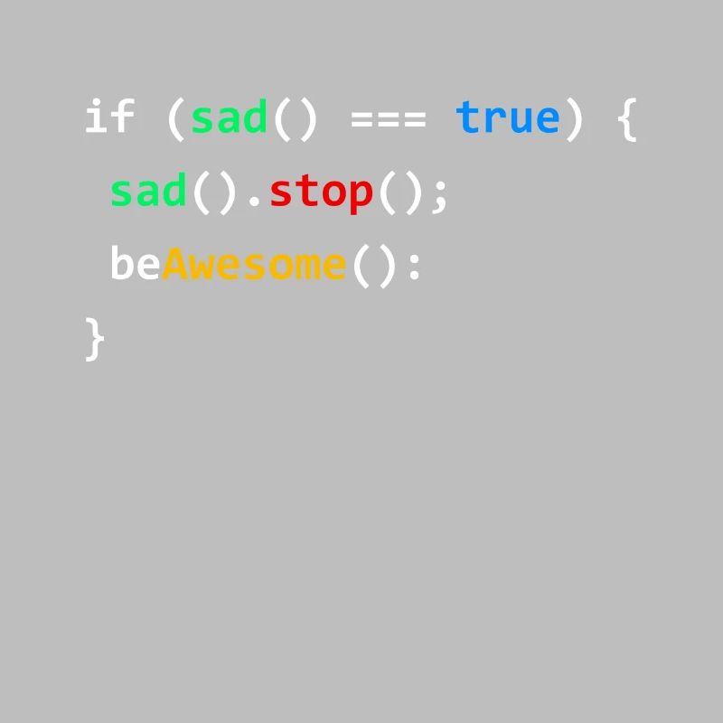 Si triste soyez génial programmation codage cadeau nerd