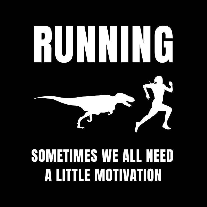 Laufen - Motivation durch Dinosaurier