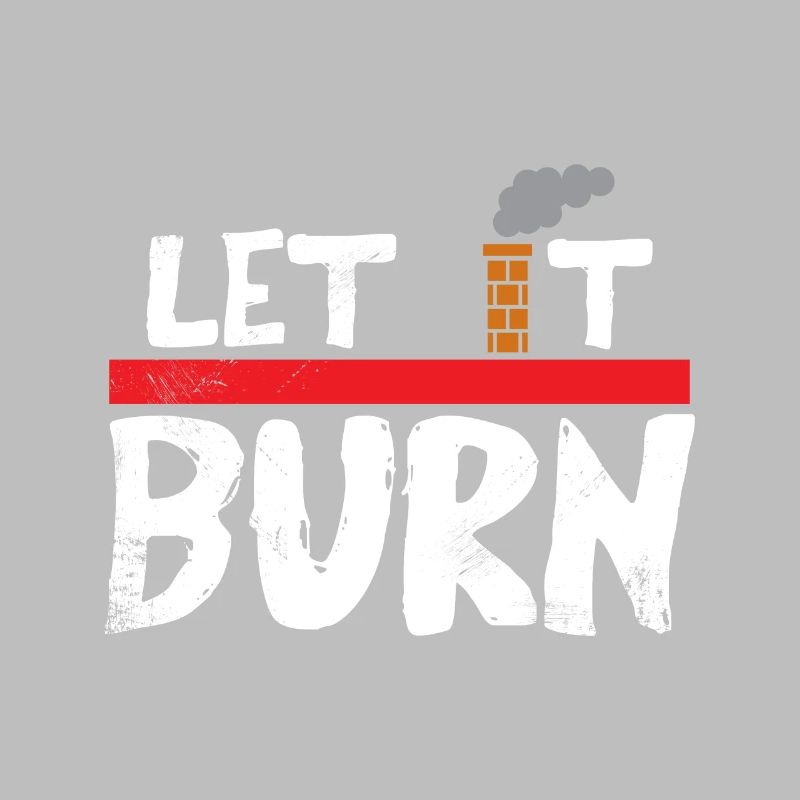 Let it burn gift Christmas fireplace