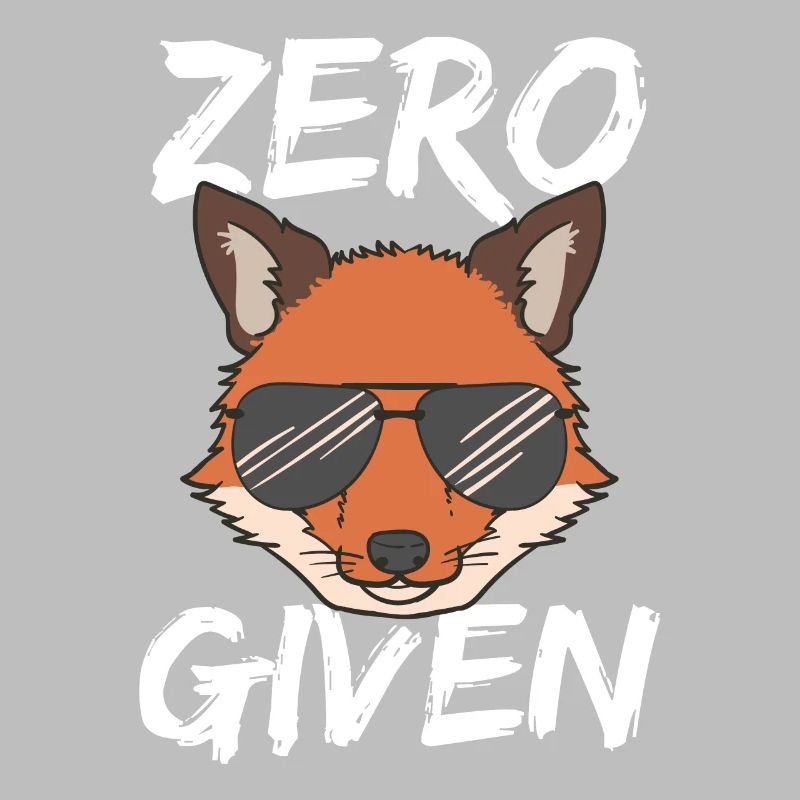 Fuchs Sonnenbrille Zero Fox Given Tshirt Geschenk