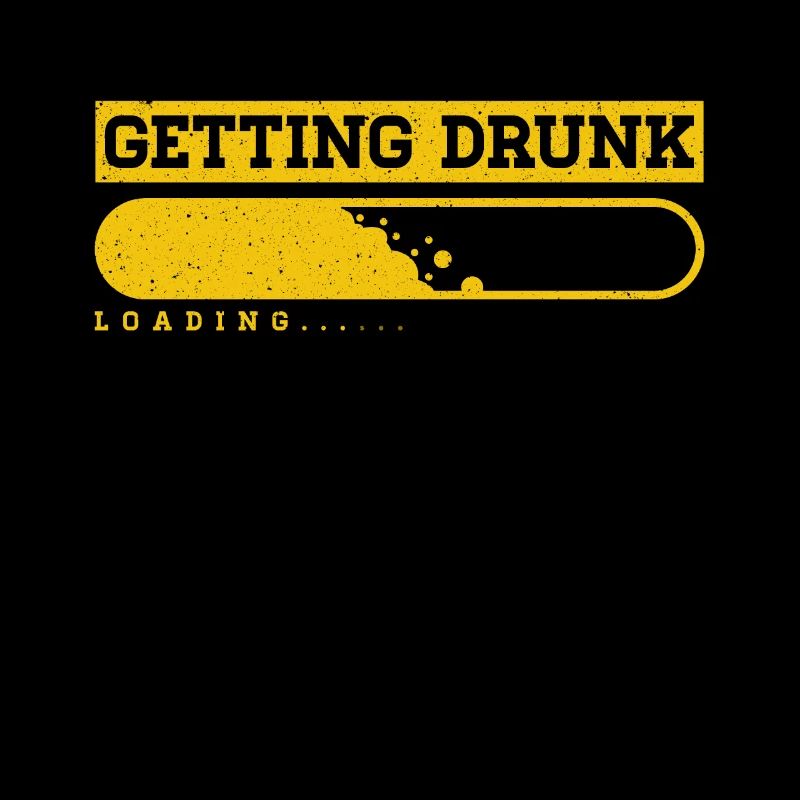 Getting Drunk Loading Alcohol Drinking Bar Gift