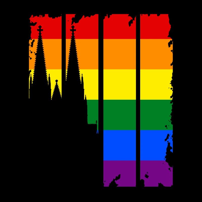 Cadeau arc-en-ciel LGBT de la cathédrale de Cologne