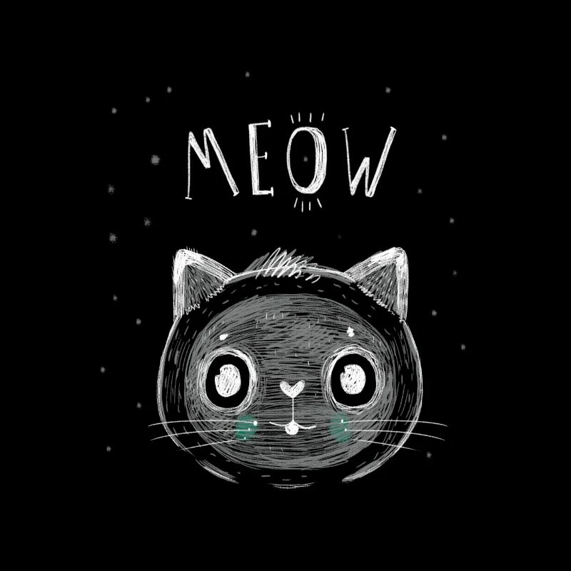 Katze Kätzchen Sternchen Halloween Spooky Geschenk